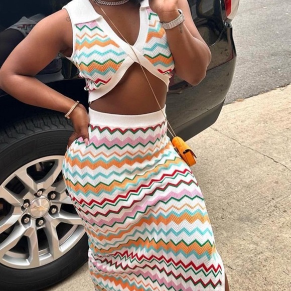 Ripple 2PC Skirt Set - Picture 1 of 2